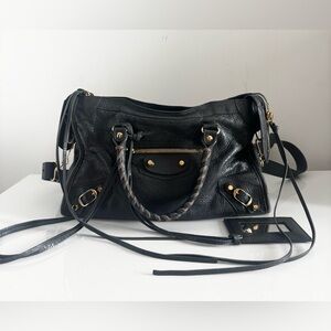 Black Leather Handbag